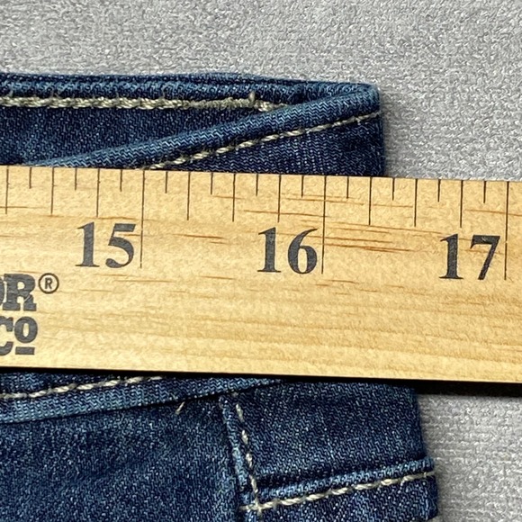 Simply Vera Vera Wang Denim Capri Mid Rise Jeans Size 10 Dark Wash - Picture 6 of 16
